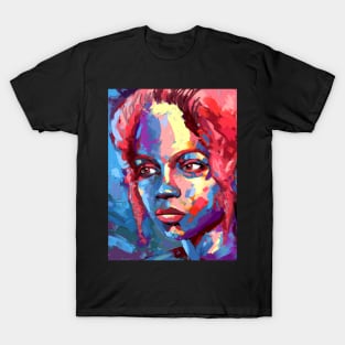 Red and Blue Portrait T-Shirt